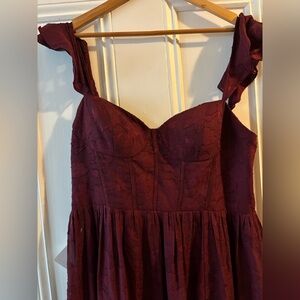 Azazie NEW Wine dress wedding guest 14